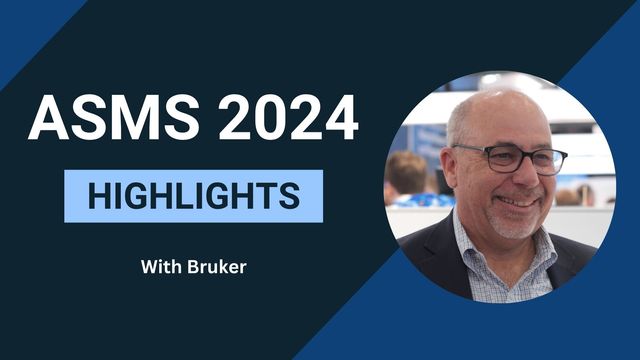ASMS 2024 Highlights With Bruker, with a headshot of Jeffery Zonderman, senior VP of Bruker Applied MS