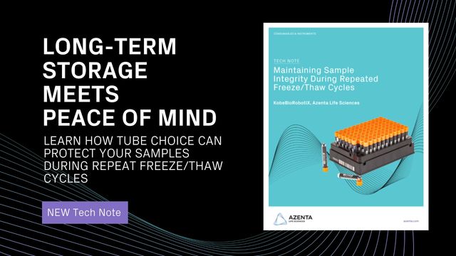 Maintaining Sample Integrity During Repeated Freeze/Thaw Cycles