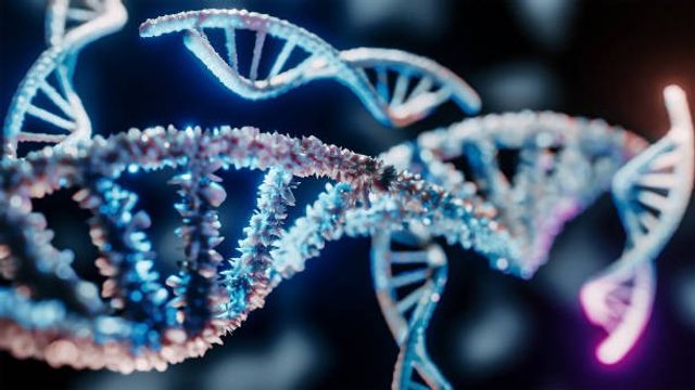 DNA helix stock photo