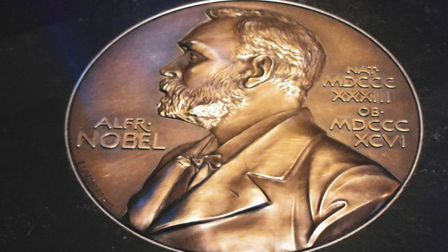 An image from the Nobel Prize museum in Stockholm.